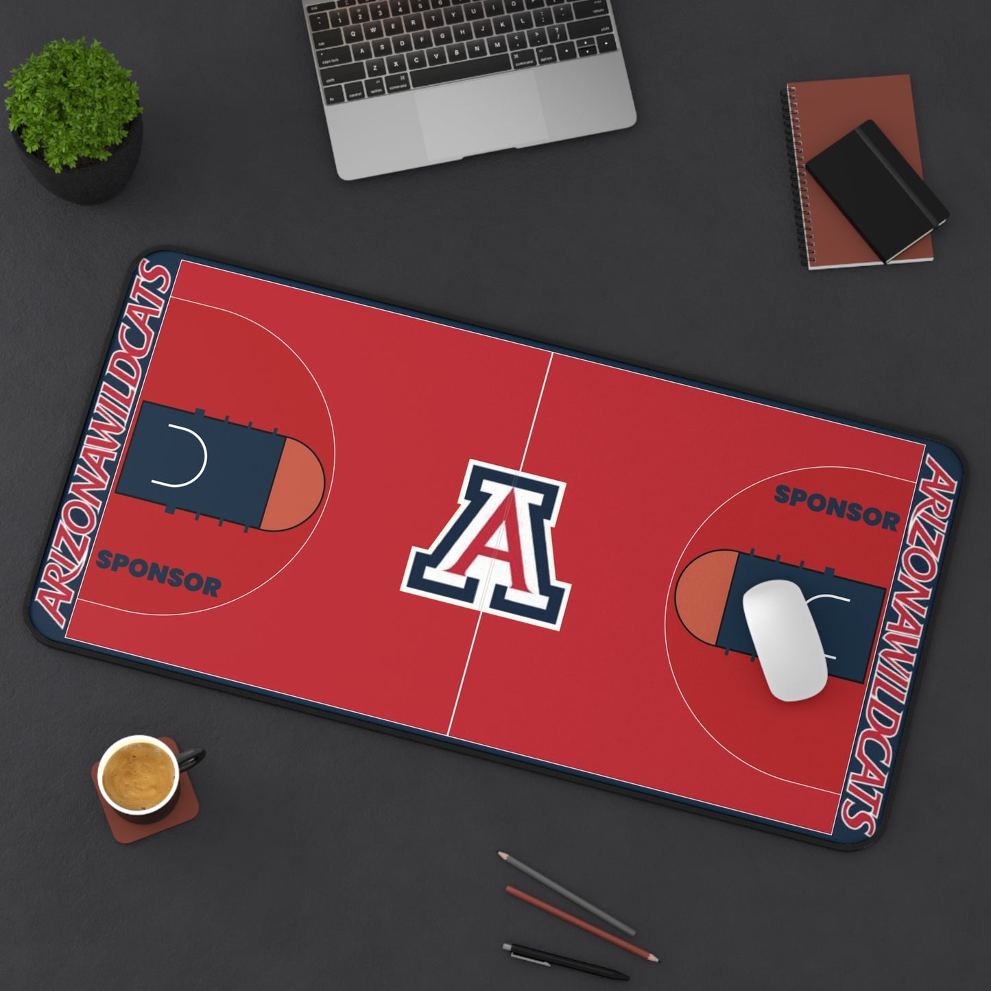 Custom Team Basketball Court Deskmat