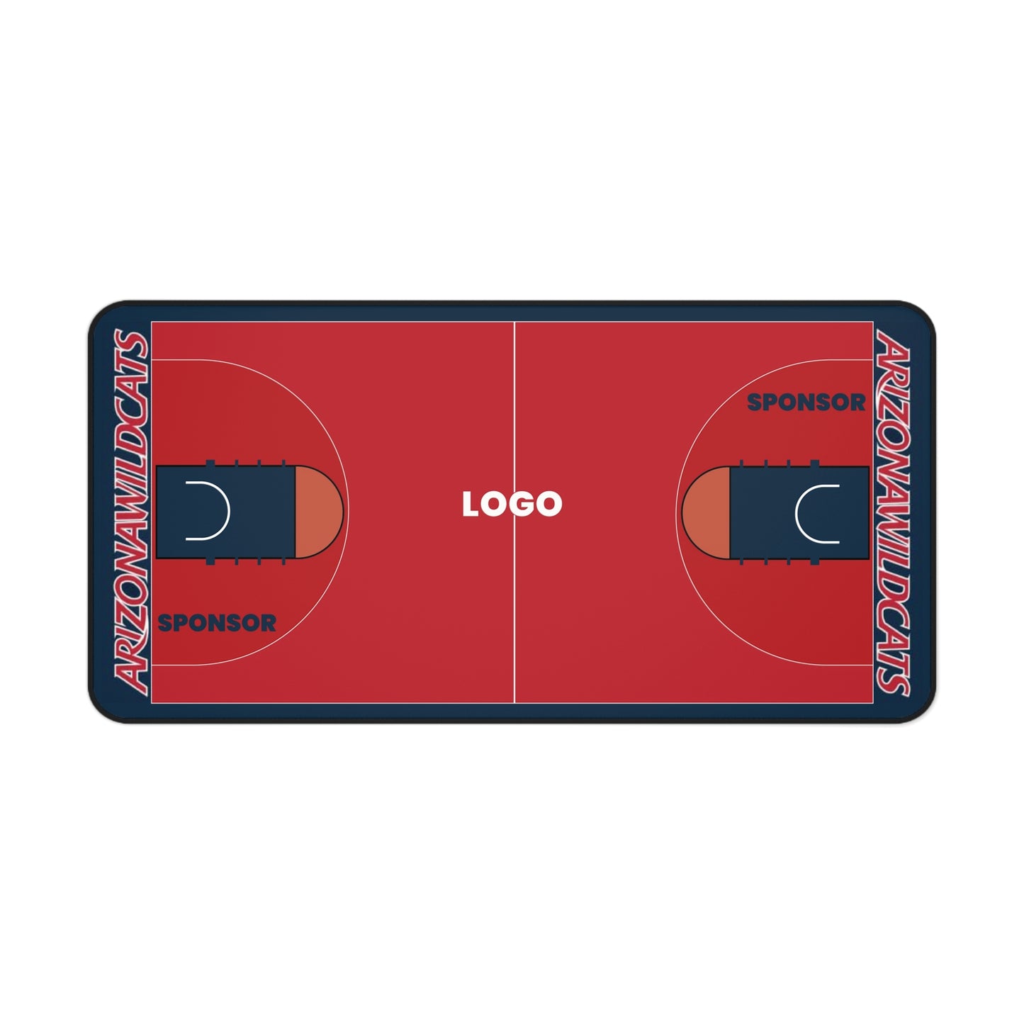 Custom Team Basketball Court Deskmat