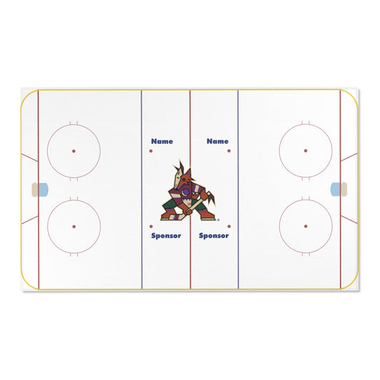 Custom Ice Hockey Floor Rug